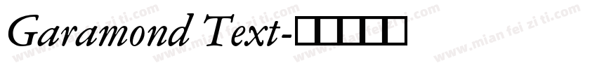 Garamond Text字体转换
